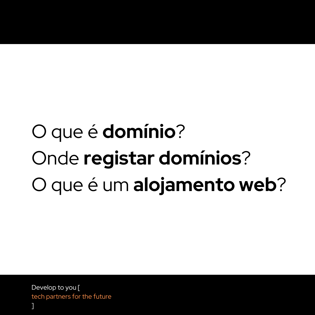  O que é domínio? Onde registrar domínios? O que é um alojamento web?
